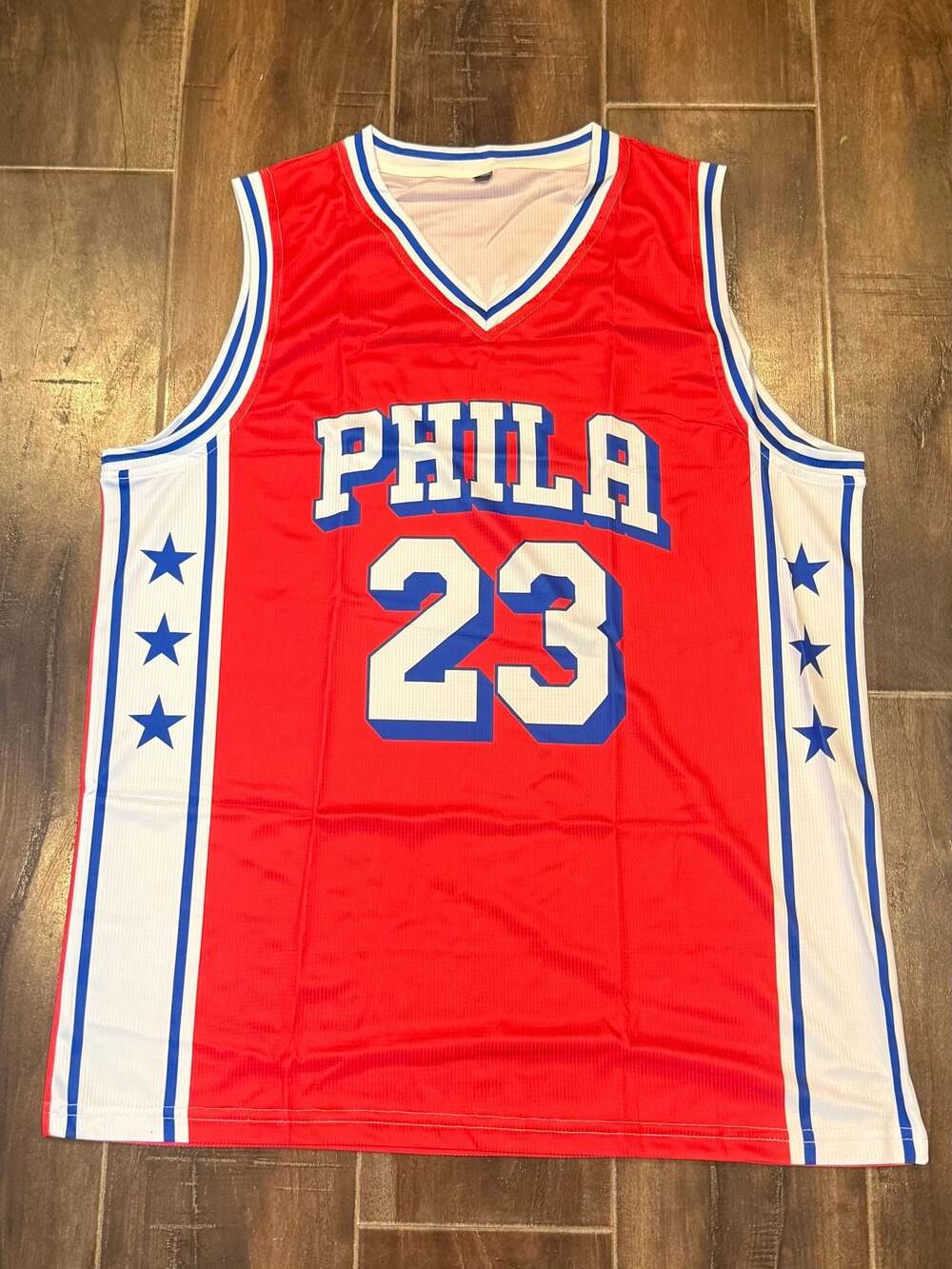 Philadelphia 76ers LeBron James #23 Red Basketball Jersey
